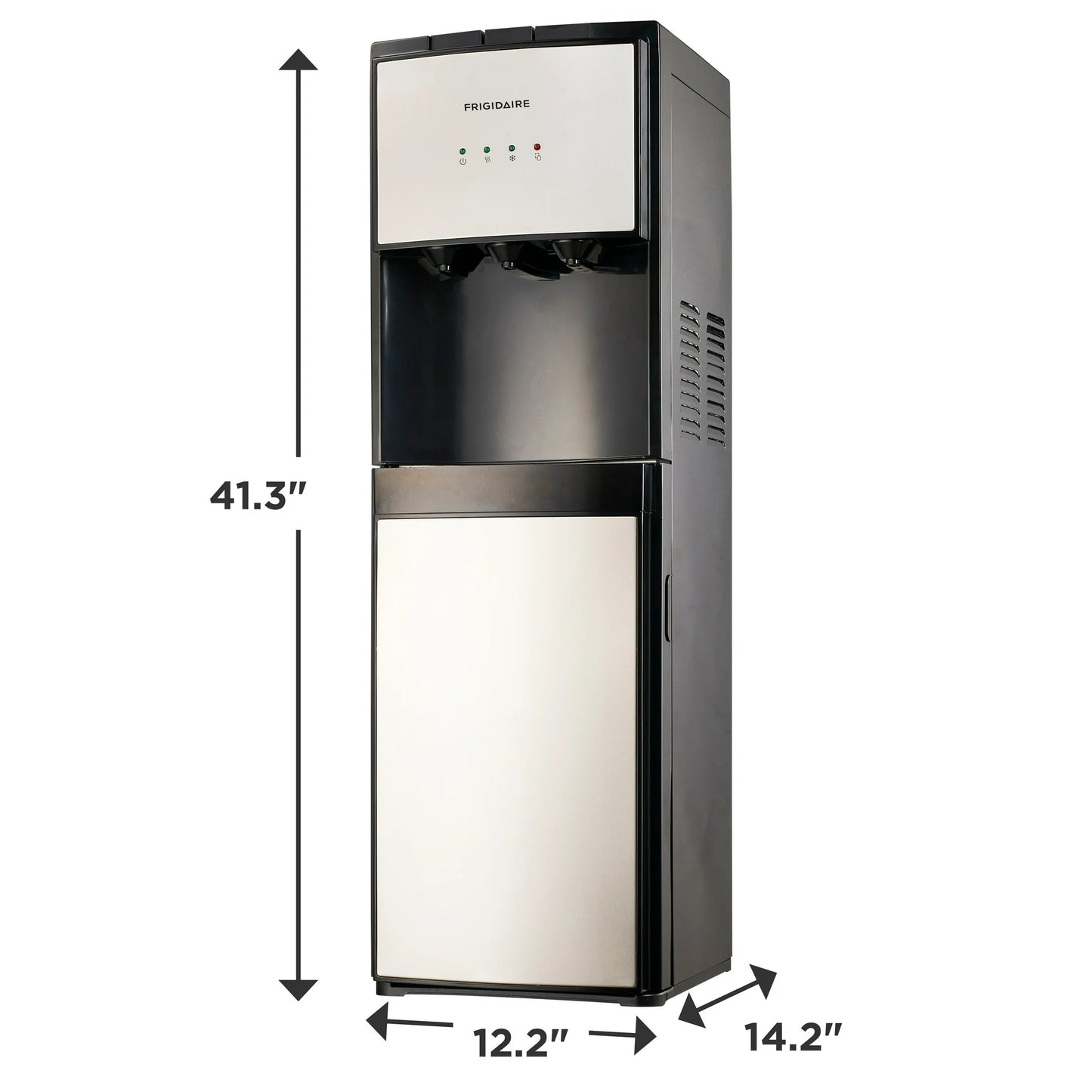 Frigidaire 5‑Gallon Bottom Loading Hot & Cold Water Dispenser – Stainless Steel
