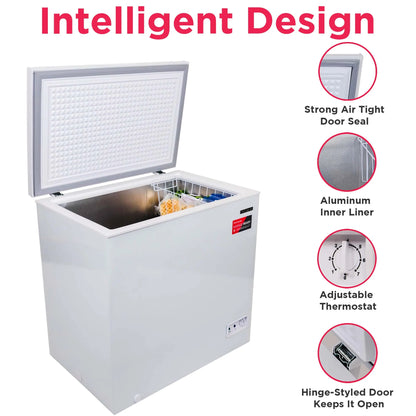 Frigidaire 7.0 Cu. Ft. Chest Freezer – White | Manual Defrost, Removable Basket