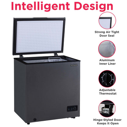 Frigidaire 5.0 Cu. Ft. Chest Freezer – Black Granite Finish