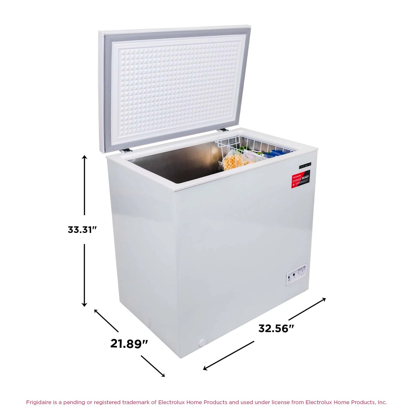 Frigidaire 7.0 Cu. Ft. Chest Freezer – White | Manual Defrost, Removable Basket