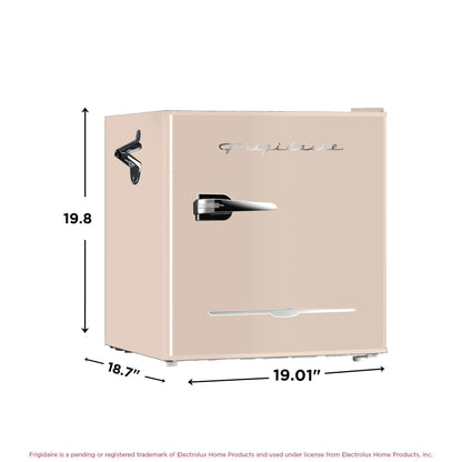 Frigidaire 1.6 Cu. Ft. Retro Mini Refrigerator – Coral | Built-In Bottle Opener
