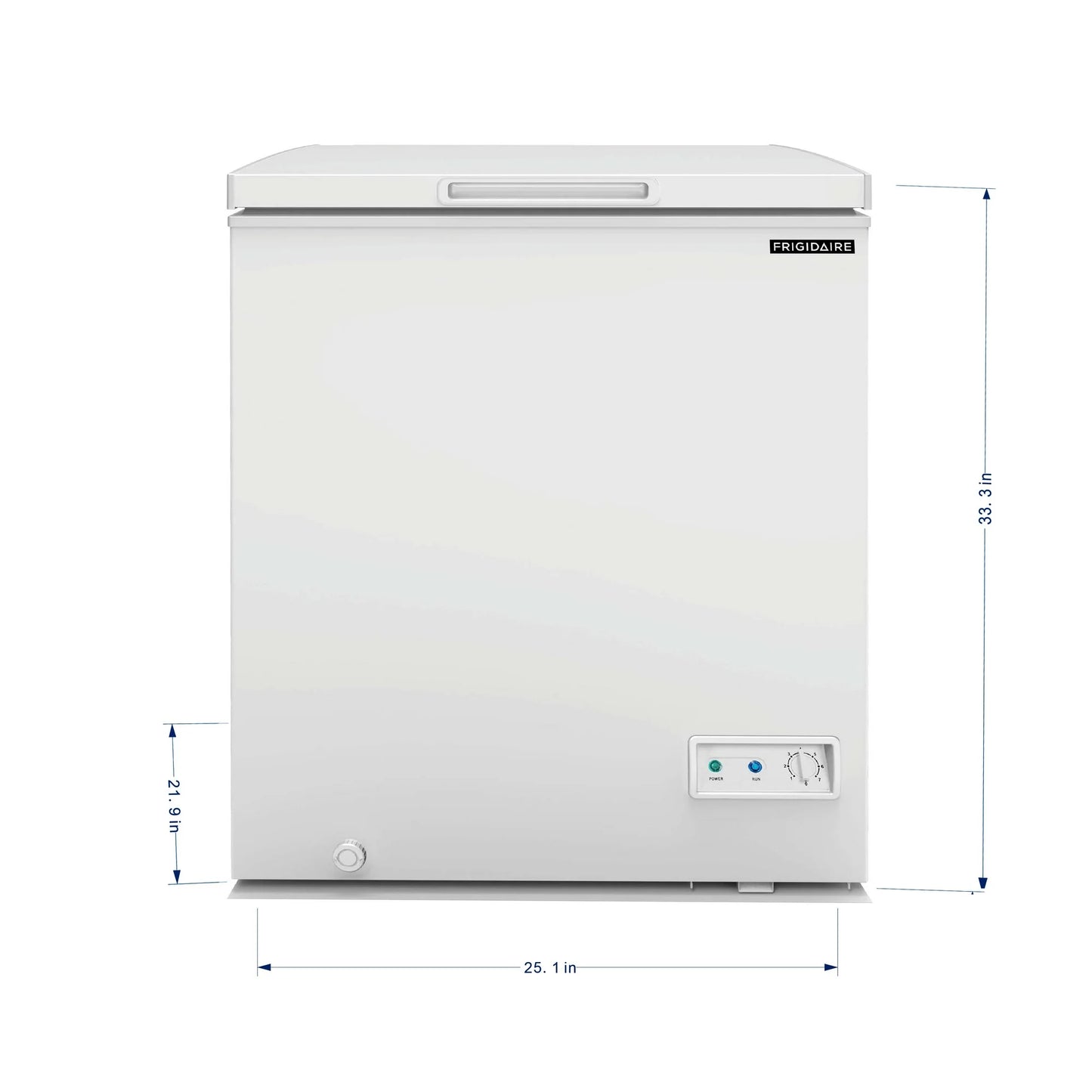 Frigidaire 5.0 Cu. Ft. Chest Freezer – White | Manual Defrost, Removable Basket
