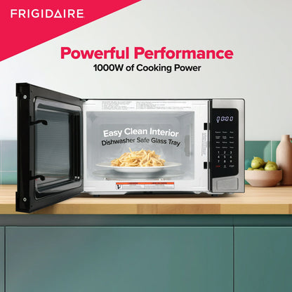 Frigidaire 1.1 Cu. Ft. Countertop Microwave – Stainless Steel | 1000W, One-Touch Cooking