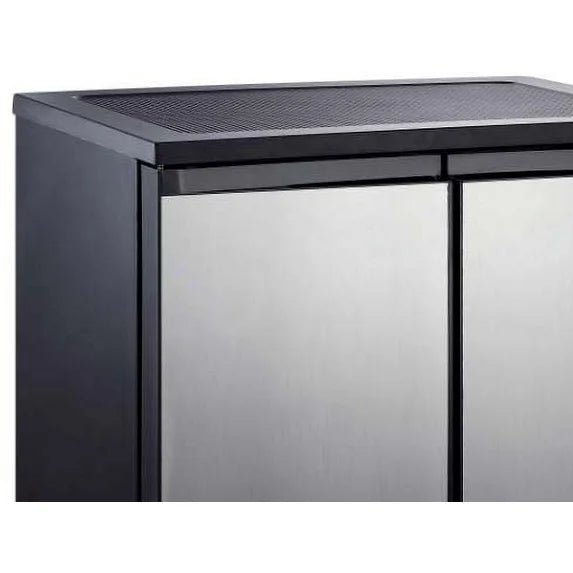 ARCTIC CHEF 5.5 Cu. Ft. Side-by-Side Refrigerator & Freezer – Stainless Steel, Adjustable Shelves