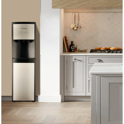 Frigidaire 5‑Gallon Bottom Loading Hot & Cold Water Dispenser – Stainless Steel