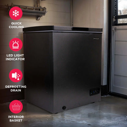 Frigidaire 5.0 Cu. Ft. Chest Freezer – Black Granite Finish