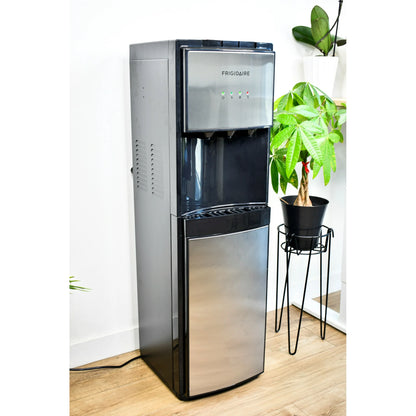 Frigidaire 5‑Gallon Bottom Loading Hot & Cold Water Dispenser – Stainless Steel