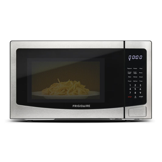 Frigidaire 1.1 Cu. Ft. Countertop Microwave – Stainless Steel | 1000W, One-Touch Cooking