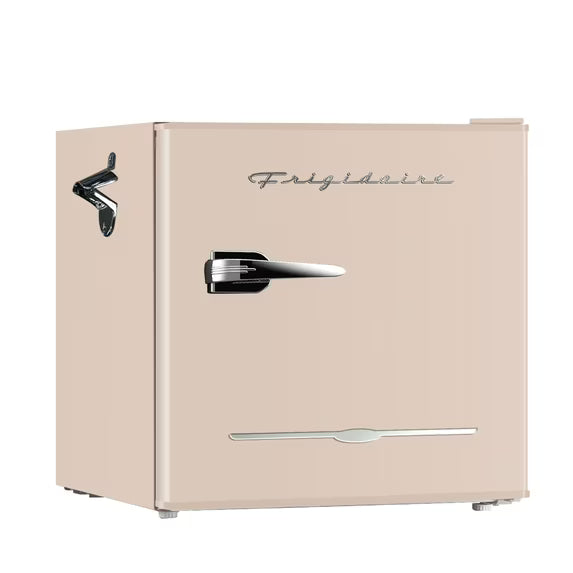 Frigidaire 1.6 Cu. Ft. Retro Mini Refrigerator – Coral | Built-In Bottle Opener