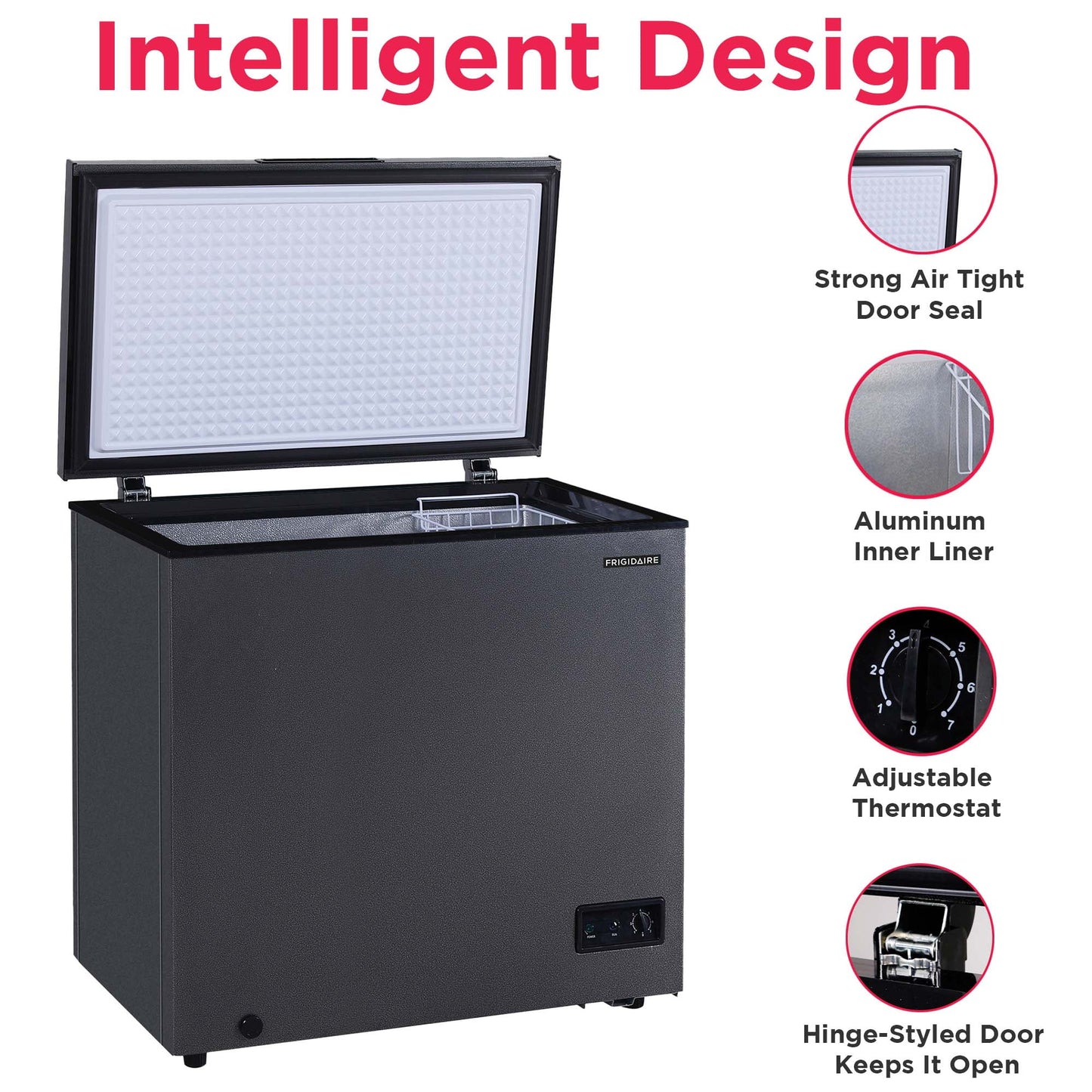 Frigidaire 7.0 Cu. Ft. Chest Freezer – Black Granite Finish