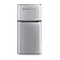 Frigidaire 4.5 Cu. Ft. 2‑Door Compact Refrigerator – Platinum with Chrome Trim | Top Freezer & Adjustable Shelves