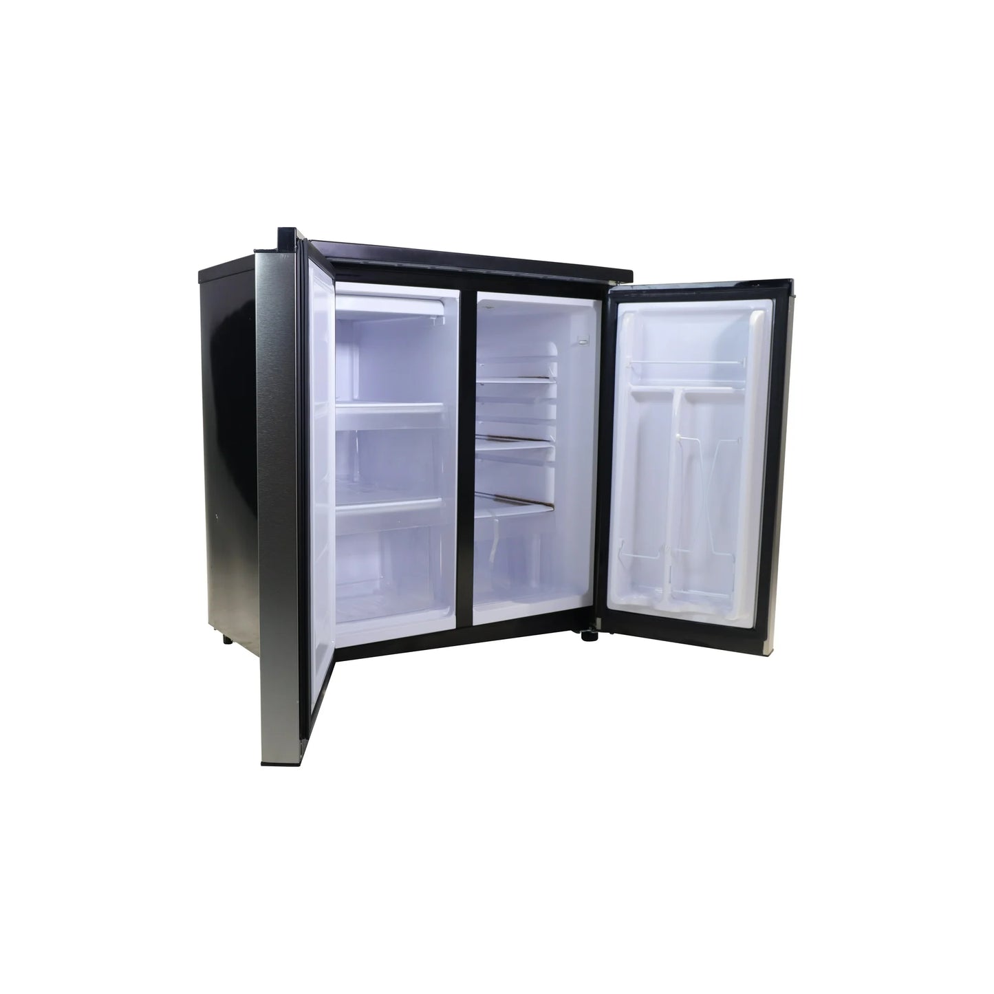 ARCTIC CHEF 5.5 Cu. Ft. Side-by-Side Refrigerator & Freezer – Stainless Steel, Adjustable Shelves