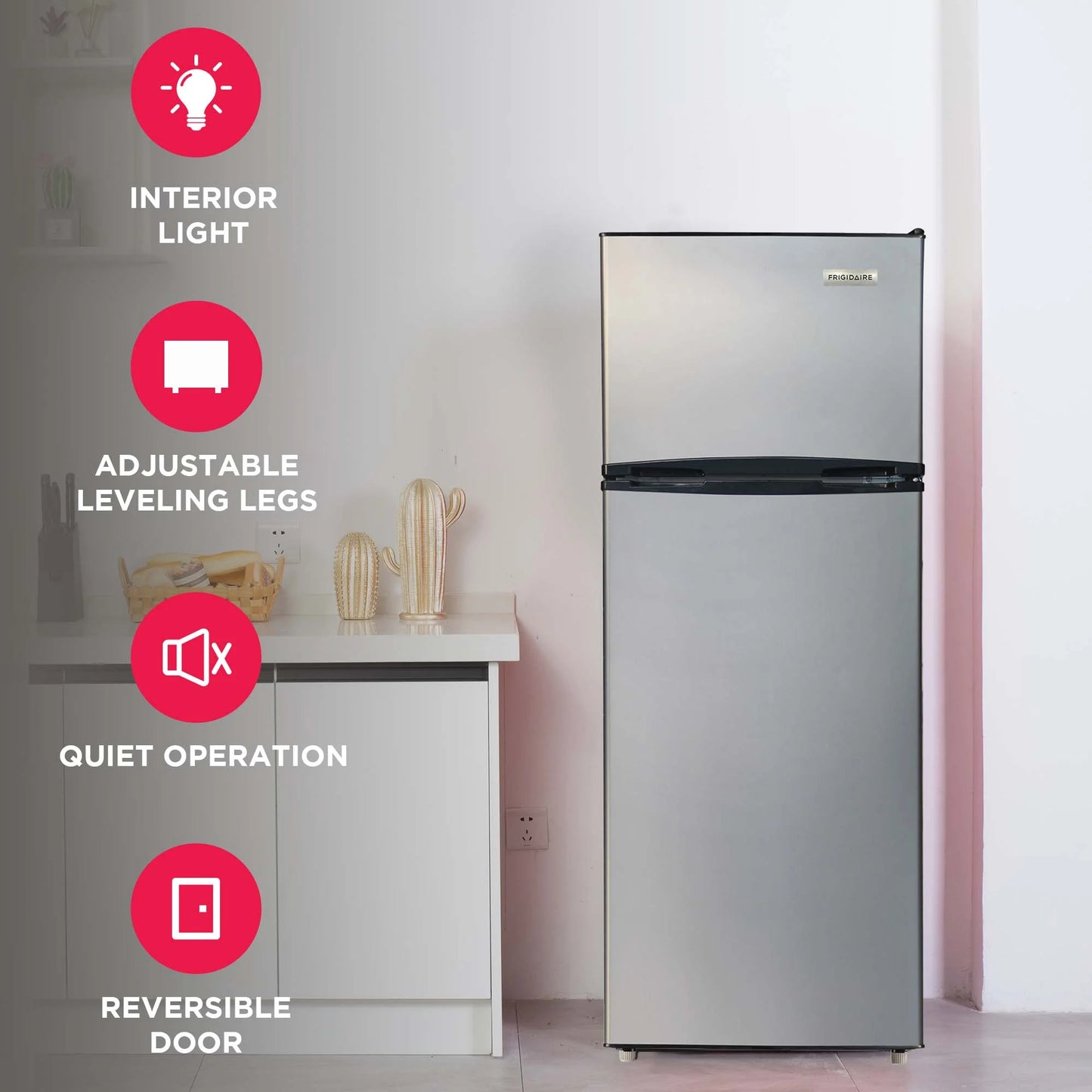 7.5 Cu. Ft. Refrigerator – Platinum Series Stainless Look